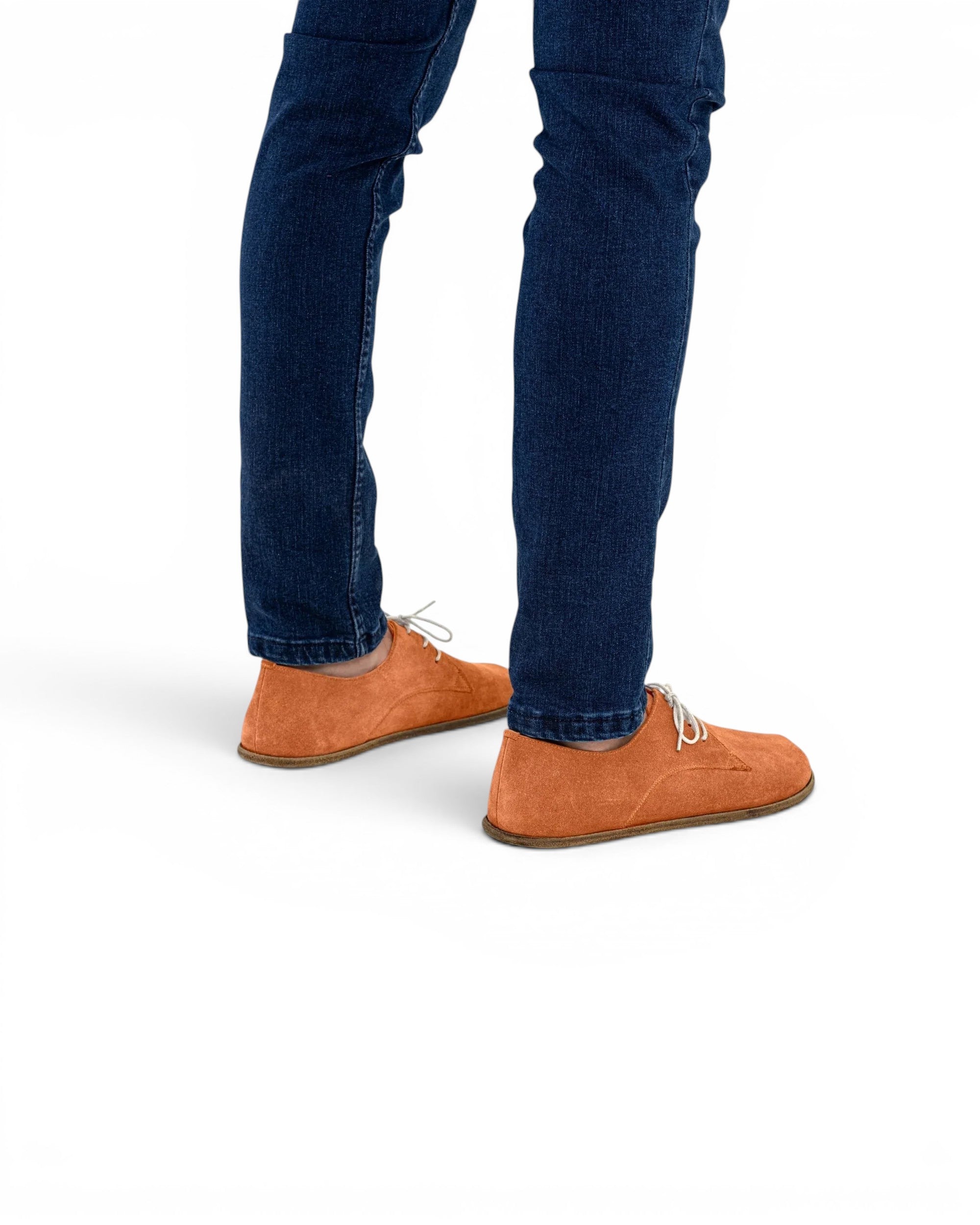 Top view Orange Oxford Shoes - Handcrafted Calf Leather | Bespoky