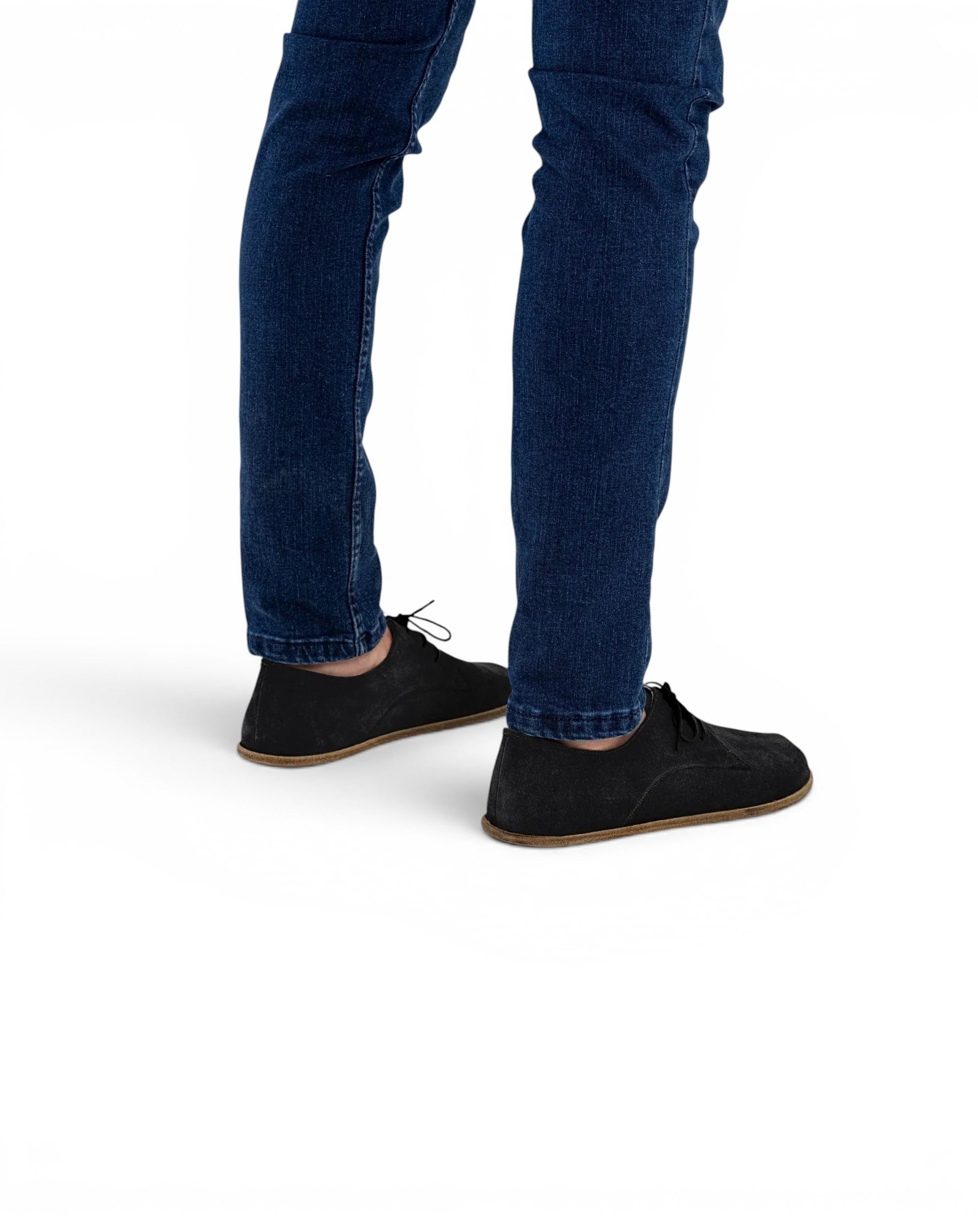 Top view Black Oxford Shoes - Handcrafted Calf Leather | Bespoky