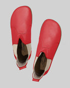 Side view Red Chelsea Boots - Calf Leather Zero Drop | Bespoky