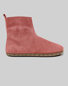 Side view Pink Suede Chelsea Boots - Calf Leather Zero Drop | Bespoky