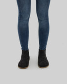 Detail Black Suede Chelsea Boots - Handcrafted Calf Leather Turkey | Bespoky