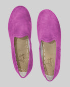 Top view Pink Yemeni Shoes - Handcrafted Calf Leather | Bespoky