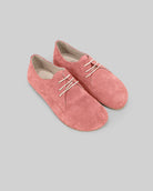 Women's Pink Oxford Shoes - Handcrafted Calf Leather Wide Toe Box | Bespoky