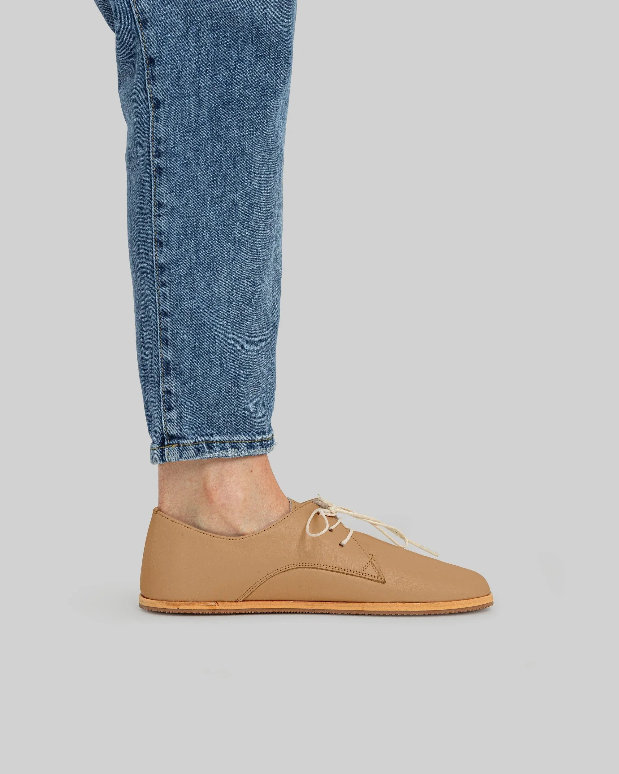 Back view Undyed Oxford Shoes - Calf Leather Handcrafted | Bespoky