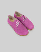 Women's Pink Oxford Shoes - Handcrafted Calf Leather Wide Toe Box | Bespoky