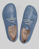 Side view Jean Blue Oxford Shoes - Calf Leather Zero Drop | Bespoky