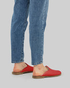 Detail Gold Shearling Slippers - Handcrafted Calf Leather Turkey | Bespoky