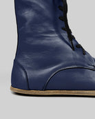 Top view Navy Blue Barefoot Boot - Handcrafted Calf Leather | Bespoky