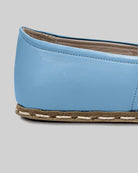 Top view Baby Blue Barefoot Yemeni - Handcrafted Calf Leather | Bespoky