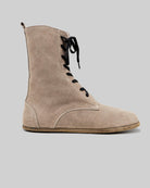 Side view Beige Barefoot Boot - Calf Leather Zero Drop | Bespoky