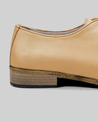Side view Melon Yellow Pointed Toe Oxford - Calf Leather Zero Drop | Bespoky