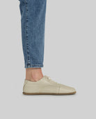 Detail Beige Barefoot Sneaker - Handcrafted Calf Leather Turkey | Bespoky