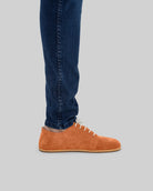Pair Orange Barefoot Sneaker - Barefoot Wide Toe Calf Leather | Bespoky