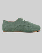 Side view Green Oxford Shoes - Calf Leather Zero Drop | Bespoky