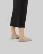 Detail Cream Ballet Flats - Handcrafted Calf Leather Turkey | Bespoky