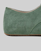 Top view Green Suede Oxford Shoes - Handcrafted Calf Leather | Bespoky