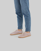 Detail Pink Oxford Shoes - Handcrafted Calf Leather Turkey | Bespoky