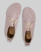 Pair Pink Ankle Boots - Barefoot Wide Toe Calf Leather | Bespoky