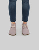 Sole detail Pink Ankle Boots - Zero Drop Calf Leather | Bespoky