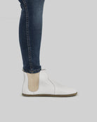 Close-up calf leather - White Chelsea Boots Detail | Bespoky