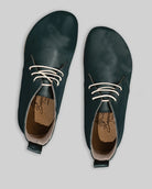 Side view Dark Green Ankle Boots - Calf Leather Zero Drop | Bespoky