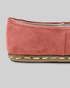 Detail Pink Suede Yemeni Shoes - Handcrafted Calf Leather Turkey | Bespoky