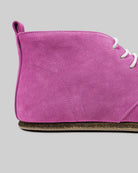 Detail Pink Nubuck Ankle Boots - Handcrafted Calf Leather Turkey | Bespoky