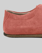 Top view Pink Suede Barefoot Sneaker - Handcrafted Calf Leather | Bespoky