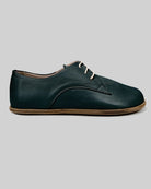 Side view Dark Green Oxford Shoes - Calf Leather Zero Drop | Bespoky