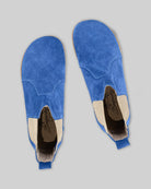 Side view Blue Chelsea Boots - Calf Leather Zero Drop | Bespoky