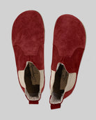 Side view Burgundy Chelsea Boots - Calf Leather Zero Drop | Bespoky