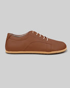 Women's Dark Brown Barefoot Sneaker - Handcrafted Calf Leather Wide Toe Box | Bespoky