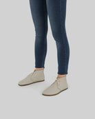 Back view Lucas Beige Ankle Boots - Calf Leather Handcrafted | Bespoky