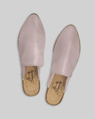 Side view Pink Pointed Toe Mules - Calf Leather Zero Drop | Bespoky