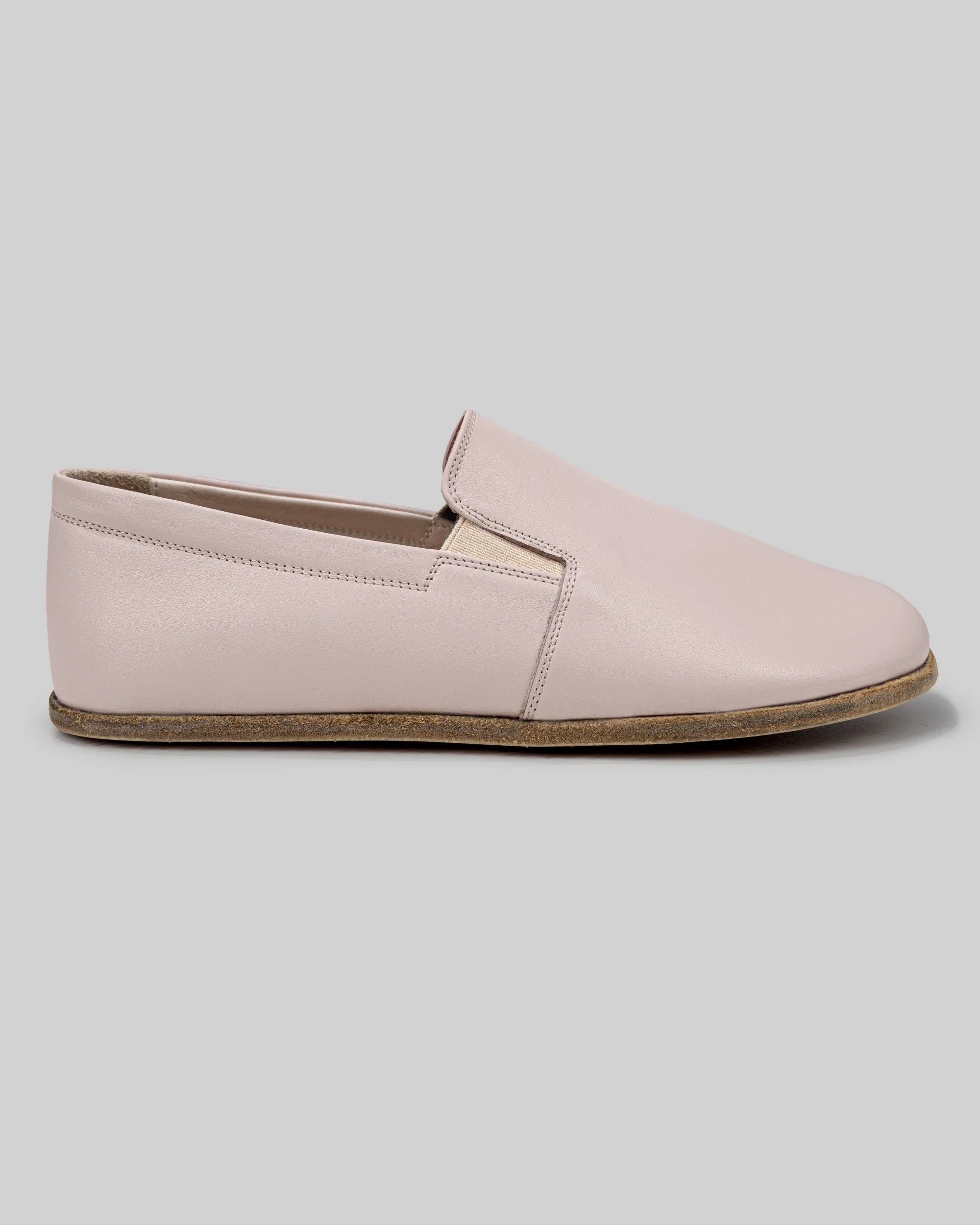 Close-up calf leather - Pink Barefoot Shoes Detail | Bespoky
