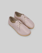 Women's Pink Oxford Shoes - Handcrafted Calf Leather Wide Toe Box | Bespoky