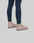 Close-up calf leather - Pink Ankle Boots Detail | Bespoky