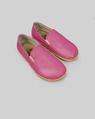Men's Fuchsia Barefoot Shoes - Handcrafted Calf Leather Wide Toe Box | Bespoky
