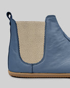 Side view Jean Blue Chelsea Boots - Calf Leather Zero Drop | Bespoky