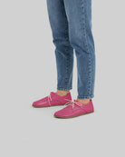 Top view Fuchsia Oxford Shoes - Handcrafted Calf Leather | Bespoky