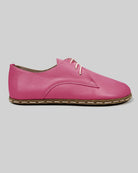 Side view Fuchsia Oxford Shoes - Calf Leather Zero Drop | Bespoky