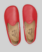Side view Red Barefoot Yemeni - Calf Leather Zero Drop | Bespoky