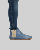 Close-up calf leather - Jean Blue Chelsea Boots Detail | Bespoky