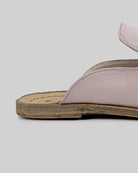 Top view Pink Pointed Toe Mules - Handcrafted Calf Leather | Bespoky