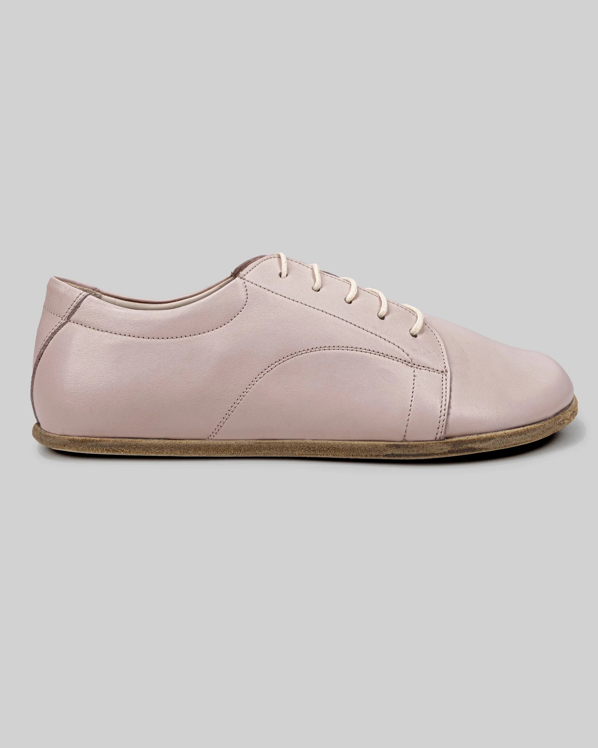 Back view Pink Barefoot Sneaker - Calf Leather Handcrafted | Bespoky