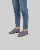 Top view Purple Pointed Toe Oxford - Handcrafted Calf Leather | Bespoky