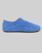 Side view Blue Oxford Shoes - Calf Leather Zero Drop | Bespoky