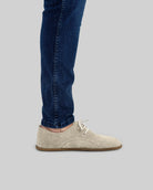 Detail Cream Oxford Shoes - Handcrafted Calf Leather Turkey | Bespoky