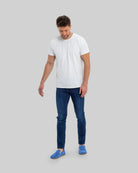 Pair Blue Barefoot Shoes - Barefoot Wide Toe Calf Leather | Bespoky