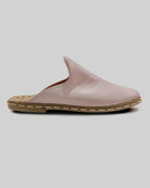Bovenaanzicht Roze Slippers - Handgemaakt Kalf Leer | Bespoky